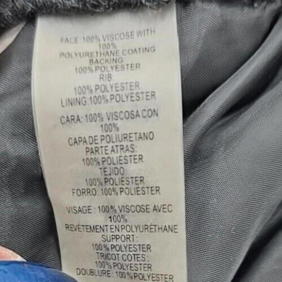 Calvin Klein L Black Vegan Leather Gold Chic Luxury UQ Urban Chic Jacket NWT - Picture 13 of 13